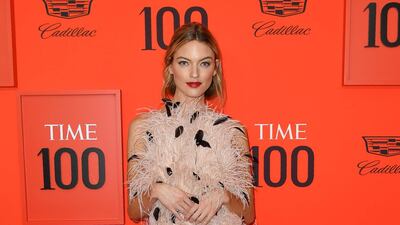 Martha Hunt arrives on the red carpet for the Time 100 Gala at the Lincoln Center in New York on April 23, 2019. AFP