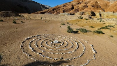 Stones are seen at the Aktau mountain range in Altyn-Emel national park. Shamil Zhumatov / Reuters