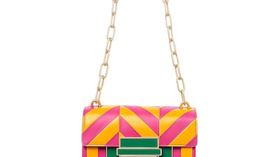 The brand's leather bags are handmade in Italy. Courtesy Aigner