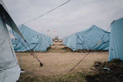 Immigration officers set up the Palanca refugee camp in just 7 hours after the war started February 24, 2022