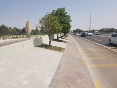 The works included laying down tiles and trees. Courtesy Abu Dhabi Municipality