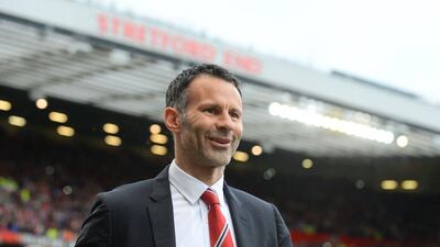 Manchester United caretaker manager Ryan Giggs is pictured before the start of their Premier League match against Norwich City at Old Trafford on Saturday. Andrew Yates / AFP / April 26, 2014
