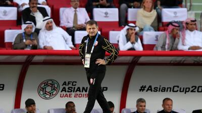 Bahrain manager Miroslav Soukup during the game between South Korea and Bahrain in the Asian Cup 2019. Tuesday, January 22nd, 2019 at Rashid Stadium, Dubai.
