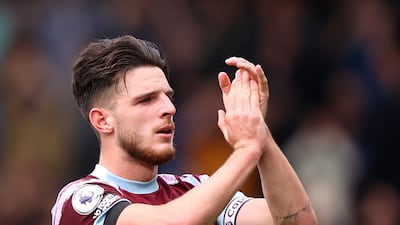 Declan Rice is a firm favourite at West Ham. Getty