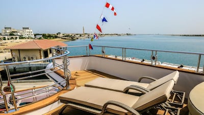 The sundeck of the the superyacht Majesty 155.