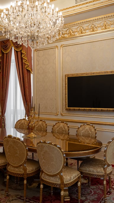 Francesco Molon furniture can be found in projects across the UAE, including at the Raffles Imperial Mansion on Palm Jumeirah. Photo: Dubai Sotheby's International Realty