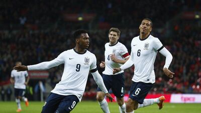 Daniel Sturridge scored England's only goal against Denmark on Wednesday March 5, 2014. Eddie Keogh / Reuters