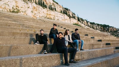 Kozo members, from left, Georgy Flouty, Elie el Khoury, Andrew Georges, Camille Cabbebe and Charbel Abou Chakra. Courtesy Kozo