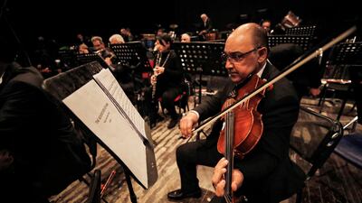 A violinist performs a piece from the 2018 film 'Solo: A Star Wars Story'. AFP