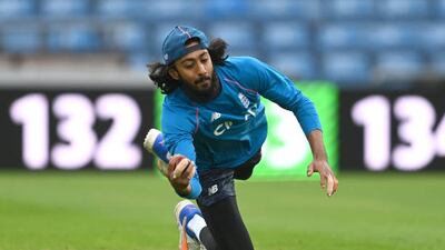 Haseeb Hameed during England's fielding session. Getty