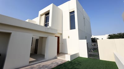 George Evans and his family bought a 273-square metre, four-bedroom villa for Dh2.4 million ($653,000) in 2023 at Noor Townhouses in Town Square, Dubai. All photos: Pawan Singh / The National