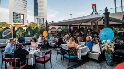 Northern Chinese restaurant Hutong Dubai looks over Emirates Towers from DIFC. Photo: Instagram / @hutongdubai