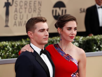Dave Franco and Alison Brie arrive on the red carpet. Mike Nelson / EPA
