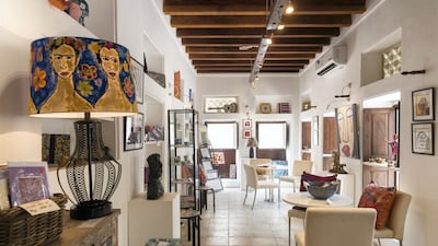 A shop inside the former Mawaheb studio in Dubai's Al Fahidi district. The studio shut down last year and is set to reopen at a new location in Al Quoz next year. Christopher Pike / The National