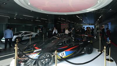 The New McLaren showroom in Dubai. The British supercar maker will unveil its new Super Series vehicle at the Geneva Motor Show. Satish Kumar / The National