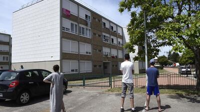 The apartment block in the French town of Saint-Priest, near Lyon, housing the home of the man suspected of decapitating his boss, and pinning his severed head to a gate at the Air Products factory in Saint-Quentin-Fallavier. Philippe Desmazes/AFP Photo