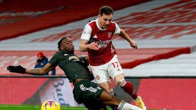 Cedric Soares, 6 -- Active from the first minute until the very last, and while that benefitted Arsenal from an attacking sense, he struggled with his defensive positioning. AFP
