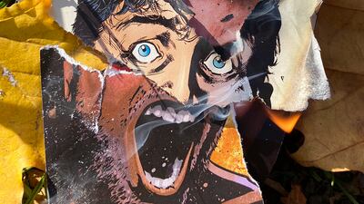 Christian Marclay, 'Untitled (Burning I)', 2020. From the series 'Fire', 2020. Photo: Christian Marclay / Prix Pictet