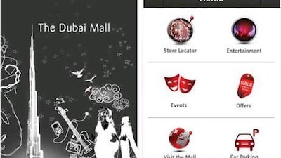 Dubai Mall's iPhone app direct users to any of the mall's 1,200 shops.