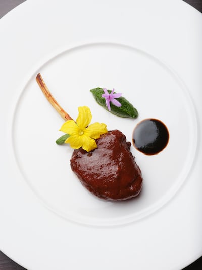 Lamb chop with rosemary vindaloo. Photo: Tresind