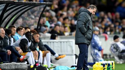 Ange Postecoglou and his Australia side were disappointed to lose out on automatic qualification to the World Cup finals to Saudi Arabia. Joe Castro / EPA