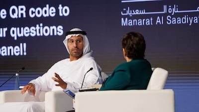 Department of Culture and Tourism Abu Dhabi chairman Mohamed Khalifa Al Mubarak at the International Congress of Arabic Publishing and Creative Industries. Photo: Abu Dhabi Language Centre