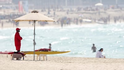 The decision whether to put lifeguards on public beaches will be taken by Dubai Municipality. Jaime Puebla / The National