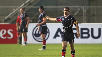 Taif Al Delamie, who has been enjoying his time with Jebel Ali Dragons, now wants to pull on a UAE kit, too, and lift the national side to glory. Sarah Dea / The National