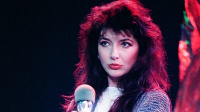 Rocker Kate Bush, whose 1985 song 'Running Up That Hill (A Deal With God)' features in 'Stranger Things', is another style influence. Getty Images