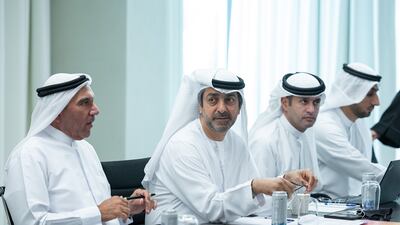 Younis Al Khoori, undersecretary of the Ministry of Finance, discussed issues of common interest and strategic relations with OECD representatives. Photo: Ministry of Finance