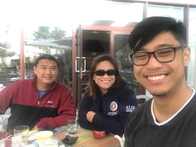 Arthur Los Banos dreams of a pilgrimage to the Holy Land with his wife Elle to celebrate their 25th wedding anniversary in Cana, Galilee. His son Yuji is seen in this photo. Courtesy: Arthur Los Banos