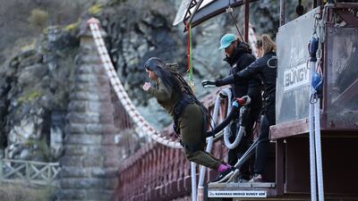 Nervous about the initial drop when bungee jumping in Queenstown, the writer is glad she took the plunge. Deepthi Nair / The National