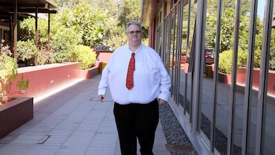 Stuart Forsyth, a computer science teacher at Dubai College, created a computer programme that can correctly mark GCSE short-answer questions with around 94 per cent accuracy. All photos by Pawan Singh / The National