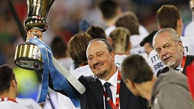 Napoli, managed by Rafael Benitez, won the Italian Cup final on Saturday. Giampiero Sposito / Reuters