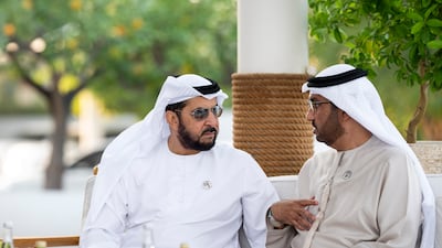 Members of the UAE leadership during the meeting