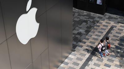 Apple has made it harder for street sellers to hawk its new devices. \Greg Baker / AFP