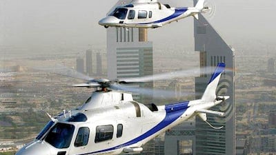 Helicopter tours are popular in the UAE. Dubai is set to host an inaugural event for the chopper industry in April. Courtesy Alpha Tours