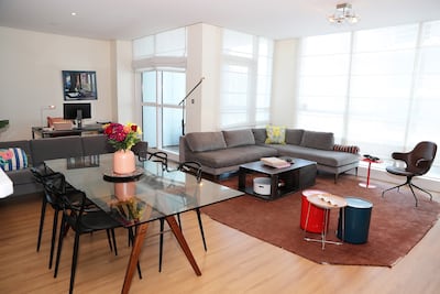 The couple said when it came to buying a property, they knew they wanted to stay in Dubai Marina. Pawan Singh / The National