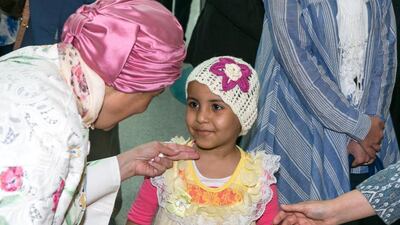 Sheikha Jawaher bint Mohammed Al Qasimi, Wife of the Ruler of Sharjah, has also called for providing free treatment, healthcare and psychological support to all children with cancer worldwide. Wam