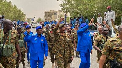 Sudan's military ruler Gen Abdel Fattah Al Burhan in Port Sudan on Thursday. AFP