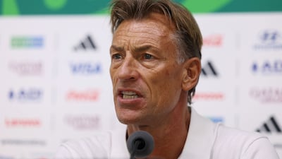 Tunisia's new head coach Herve Renard speaks to the media at the Monterrey Stadium in Guadalupe, Mexico. AFP