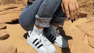 Jory Al Maiman features in a new Adidas Originals campaign, shot in Al Ula, Saudi Arabia. Courtesy Adidas