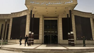 A Baghdad court sentenced to death four French citizens Sunday for being members of the Islamic State group. AP Photo