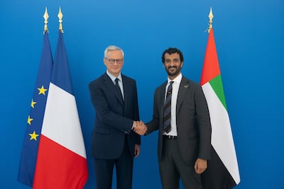 Abdulla bin Touq, Minister of Economy, held a bilateral meeting with Bruno Le Maire, the French Minister of Economy, Finance and Industrial and Digital Sovereignty