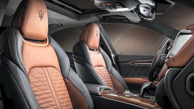 Two-tone stylings inside the cabin.