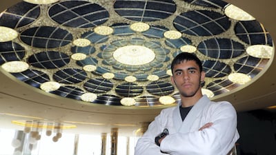 Omar Al Fadhli is one of the rising stars of UAE jiu-jitsu. Chris Whiteoak / The National