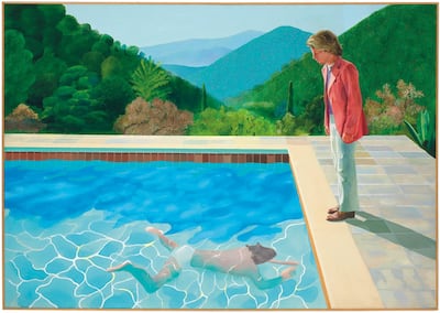 David Hockney's 'Portrait of an Artist (Pool with Two Figures)' previously held the record. AP