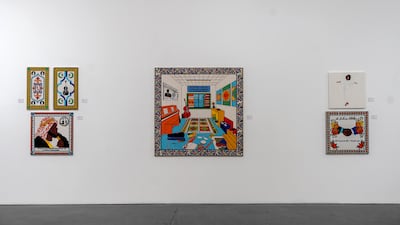 Blue Note exhibition traces links between jazz music and Islam, inspired by a conversation Saudi artist Sultan bin Fahad had with a friend. Photo: Leila Heller Gallery