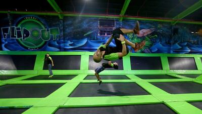 Flip Out Dubai has the Middle East's largest trampoline park.