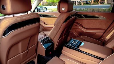 Leather seats are nicely sculpted